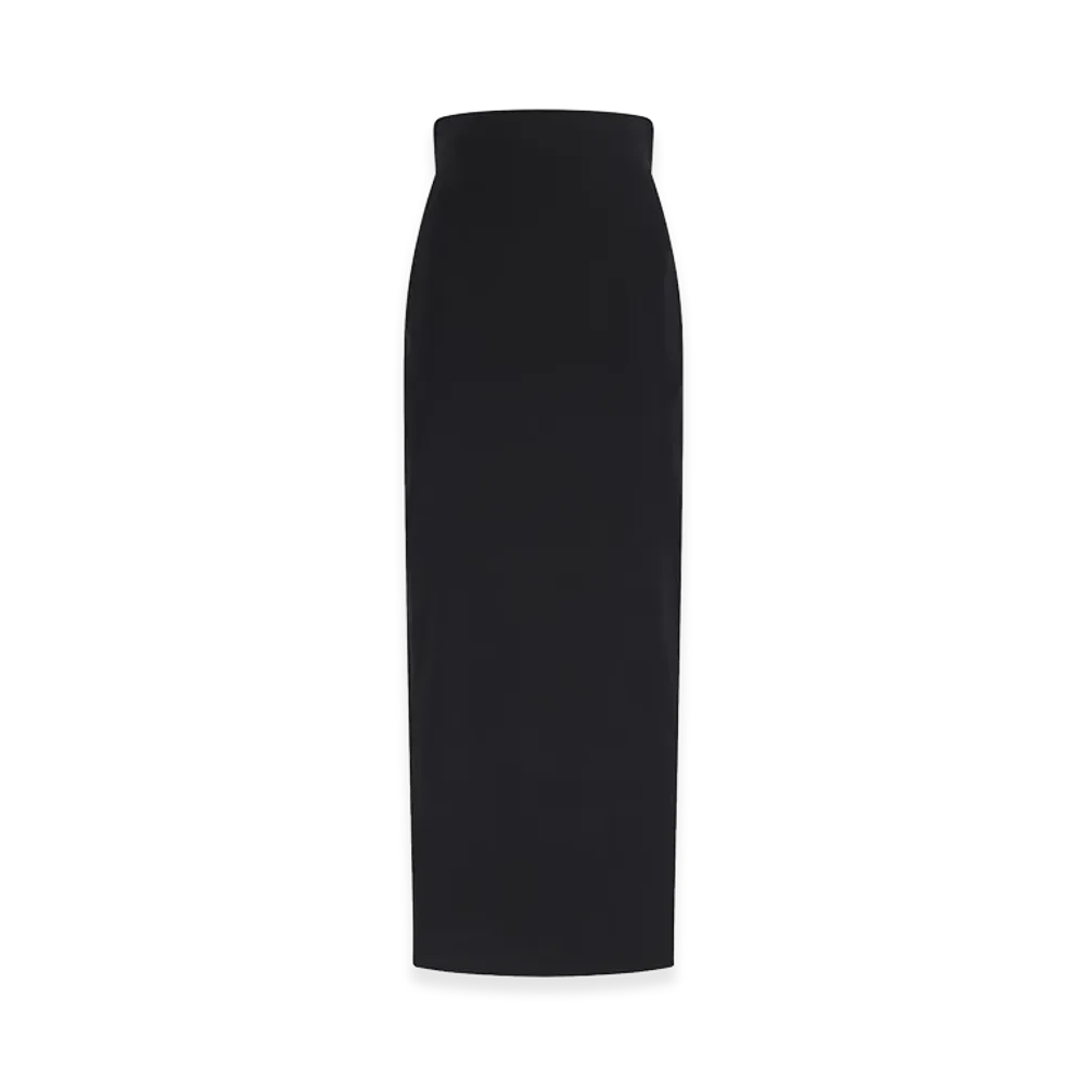 Rick Owens Women's Maxi Skirt in Mixed Wool "Black"