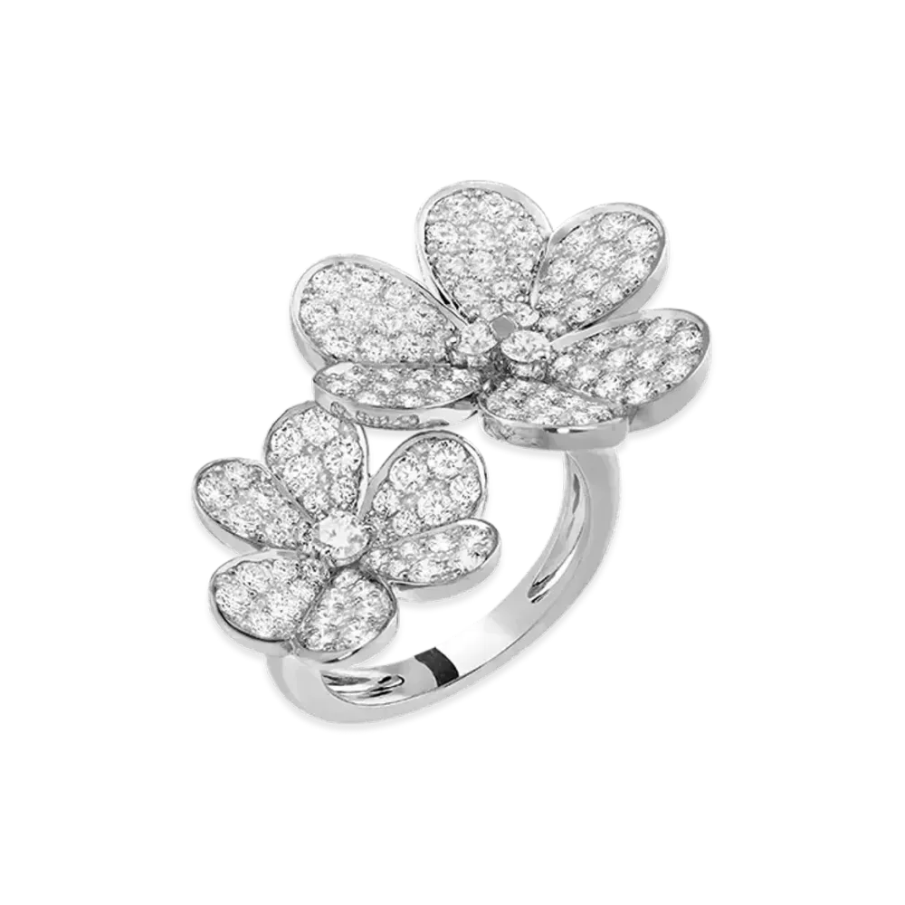 Van Cleef & Arpels Frivole Entre les Doigts ring "18K White gold/Diamond"