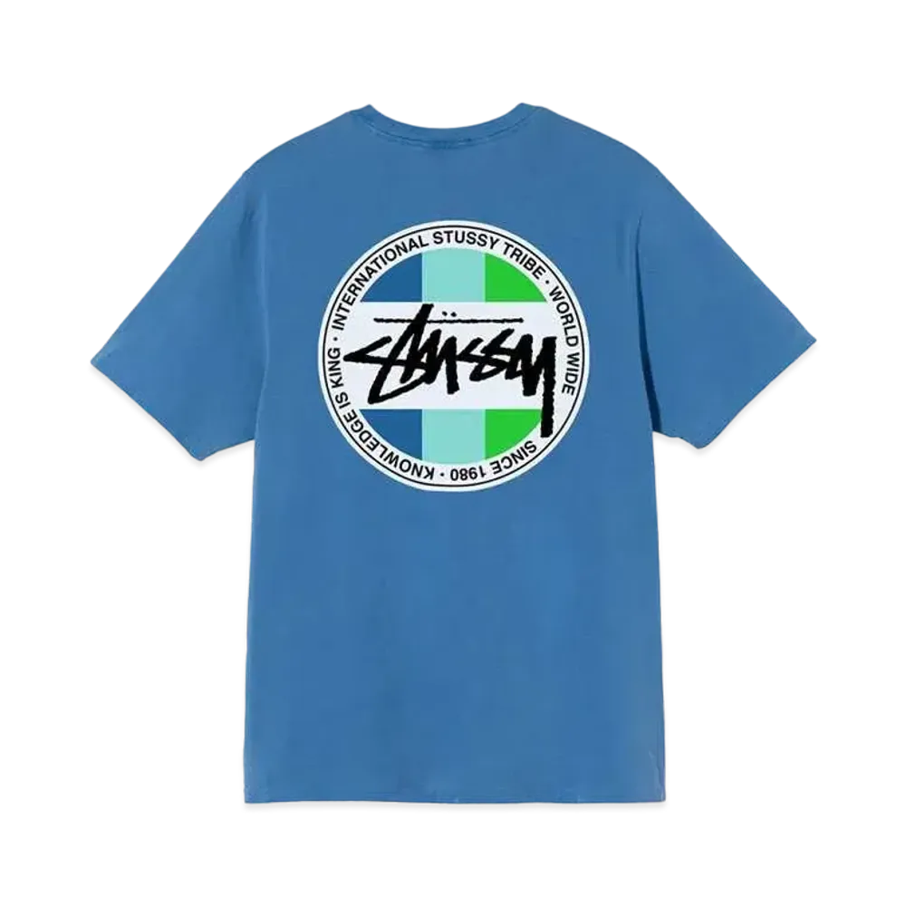 Stussy CLASSIC DOT DYED TEE "Blue"