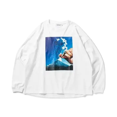 TIGHTBOOTH Volcano L/S T-shirt "White"