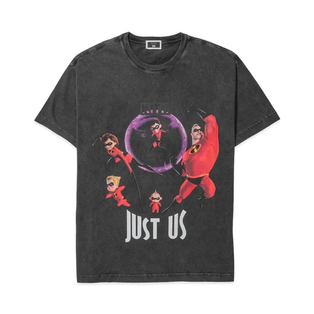 Kith x Disney Pixar The Incredibles Just Us Vintage Tee "Black"