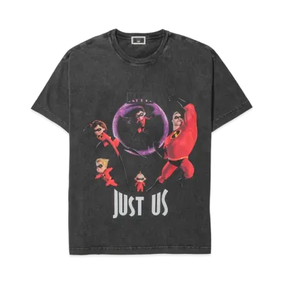 Kith x Disney Pixar The Incredibles Just Us Vintage Tee "Black"