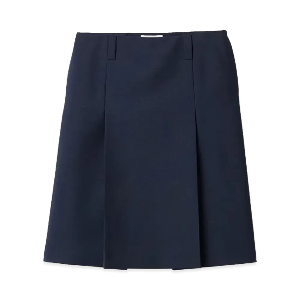 MIU MIU Women's Mohair Blend Skirt "Navy Blue"