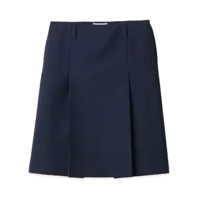 MIU MIU Women's Mohair Blend Skirt "Navy Blue"
