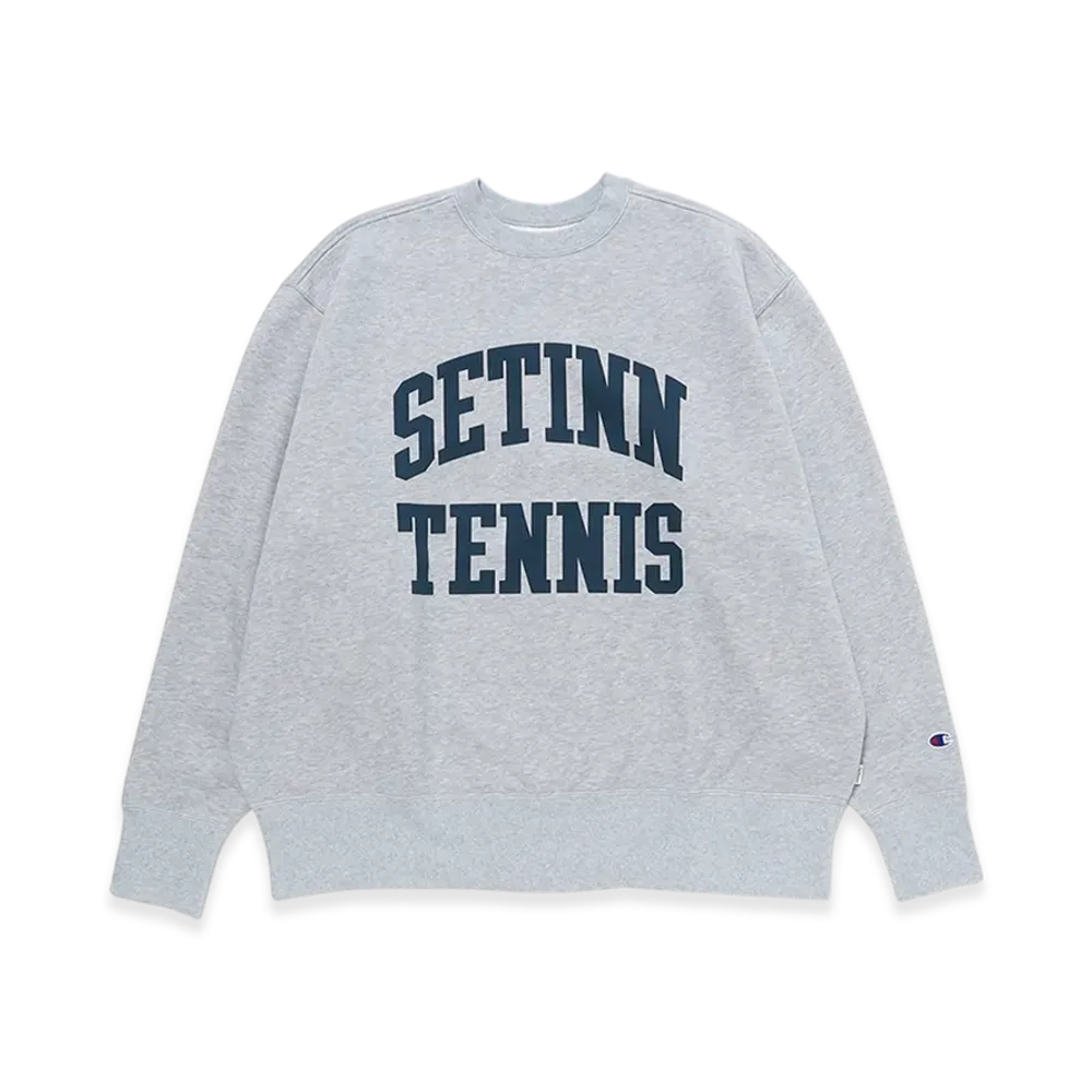 Setinn x Champion STN Tennis Crew Sweat "Ash"