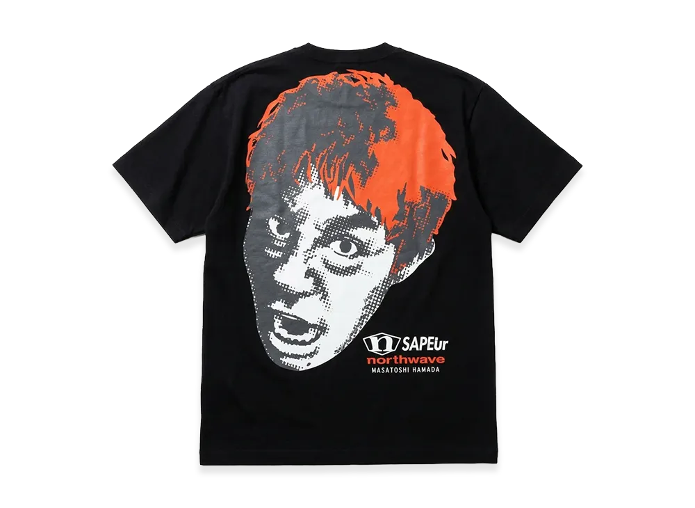 SAPEur x MASATOSHI HAMADA x northwave Tee "Black"