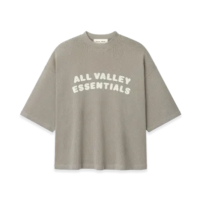 FEAR OF GOD ESSENTIALS Sport Mesh Merch Tee Boxy Fit "Seal"