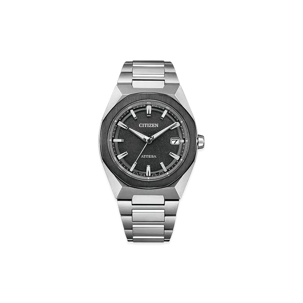CITIZEN Eco-Drive Attesa Act Line 39mm "Silver/Black"