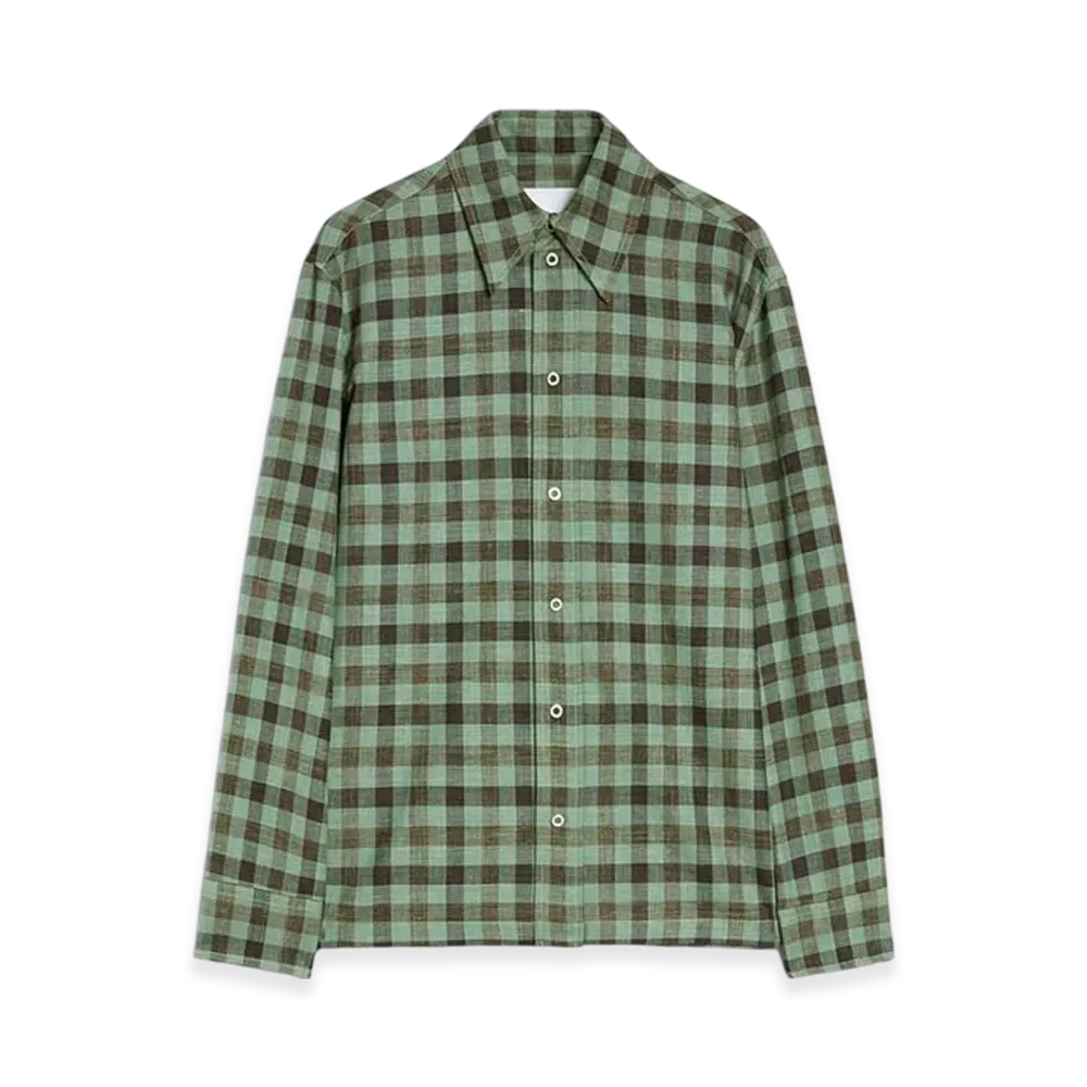 Jil Sander Wool Blend Shirt "Plantain"