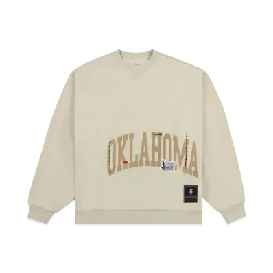 Travis Scott x M&N x University Of Oklahoma Crewneck "Ivory"