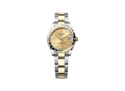 ROLEX Datejust 31mm Oystersteel & Yellow Gold Diamond 278343RBR "Champagne-colour"
