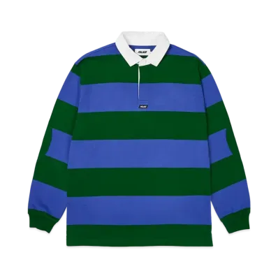 Palace Elbow Stripe Rugby "Blue Green"