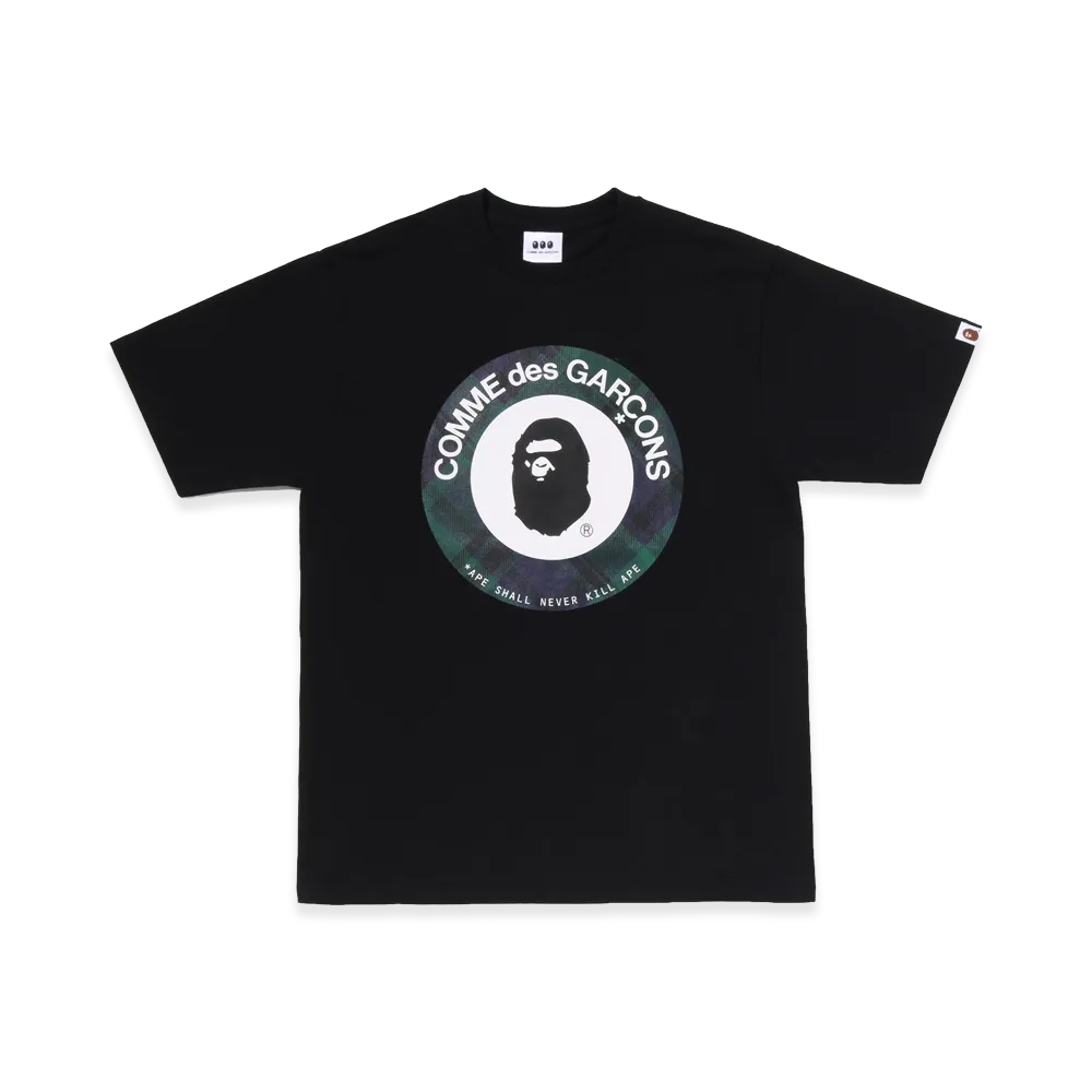 A BATHING APE x COMME des GARCONS CDG Osaka Bape Target Tee "Black"