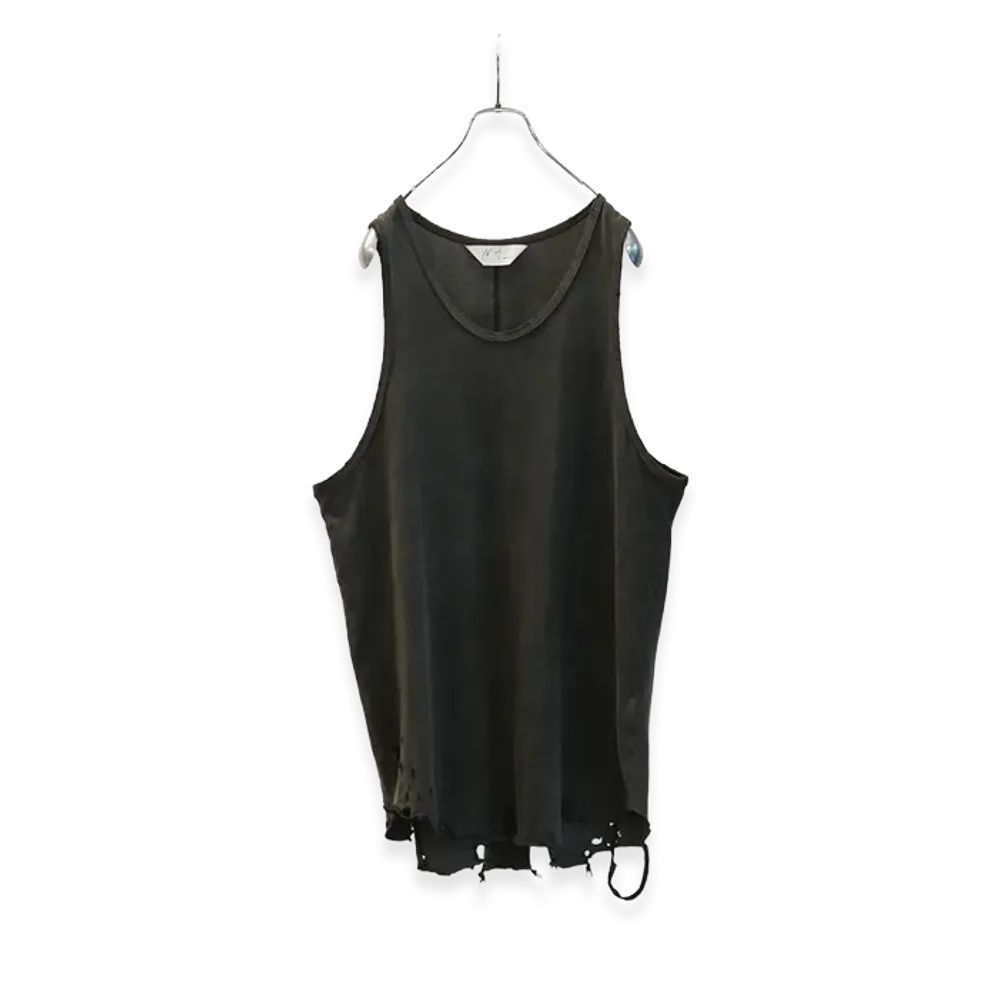 ANCELLM Damage Tank Top "Black"