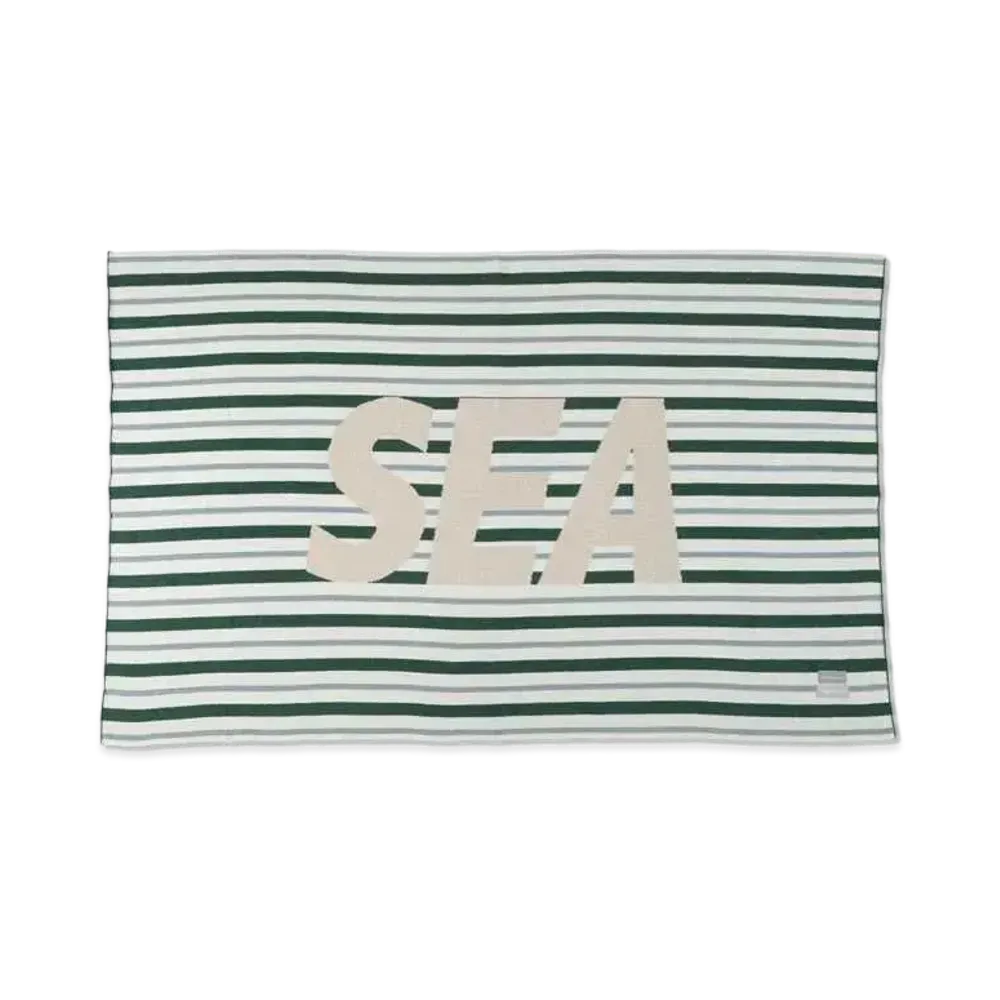 WIND AND SEA x NESTWELL Stripe Blanket "Green/Sage"