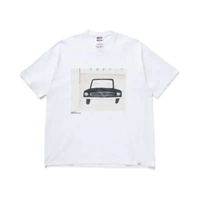 Bedwin & the heartbreakers S/S PRINTED TEE "RYAN" "WHITE"