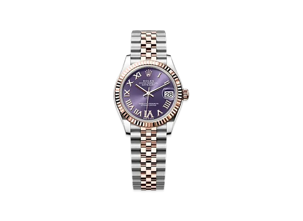 ROLEX Datejust 31mm Oystersteel & Everose Gold 278271 "Aubergine"