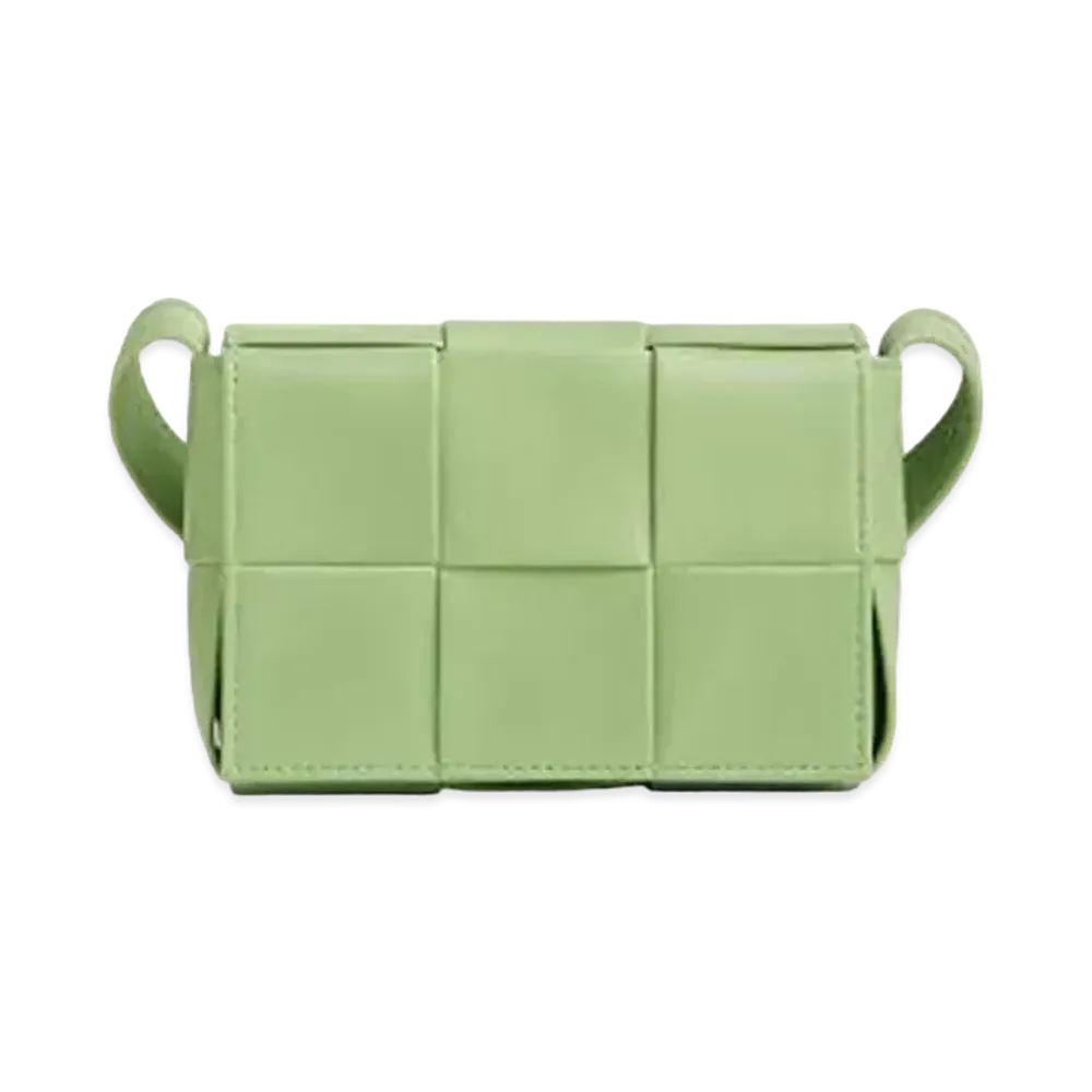 Bottega Veneta Candy Cassette Crossbody Bag "Light Green"