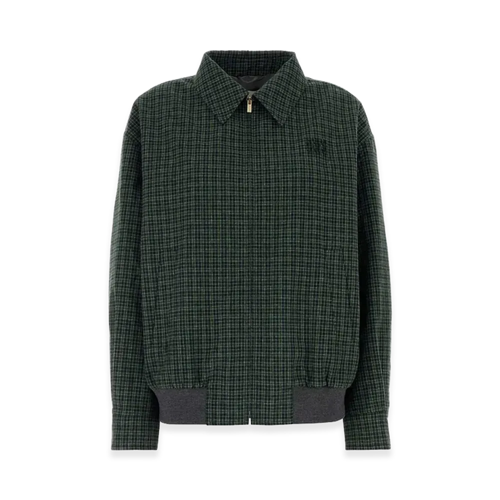 MIU MIU Women's Embroidered Flannel Jacket "Multicolor"