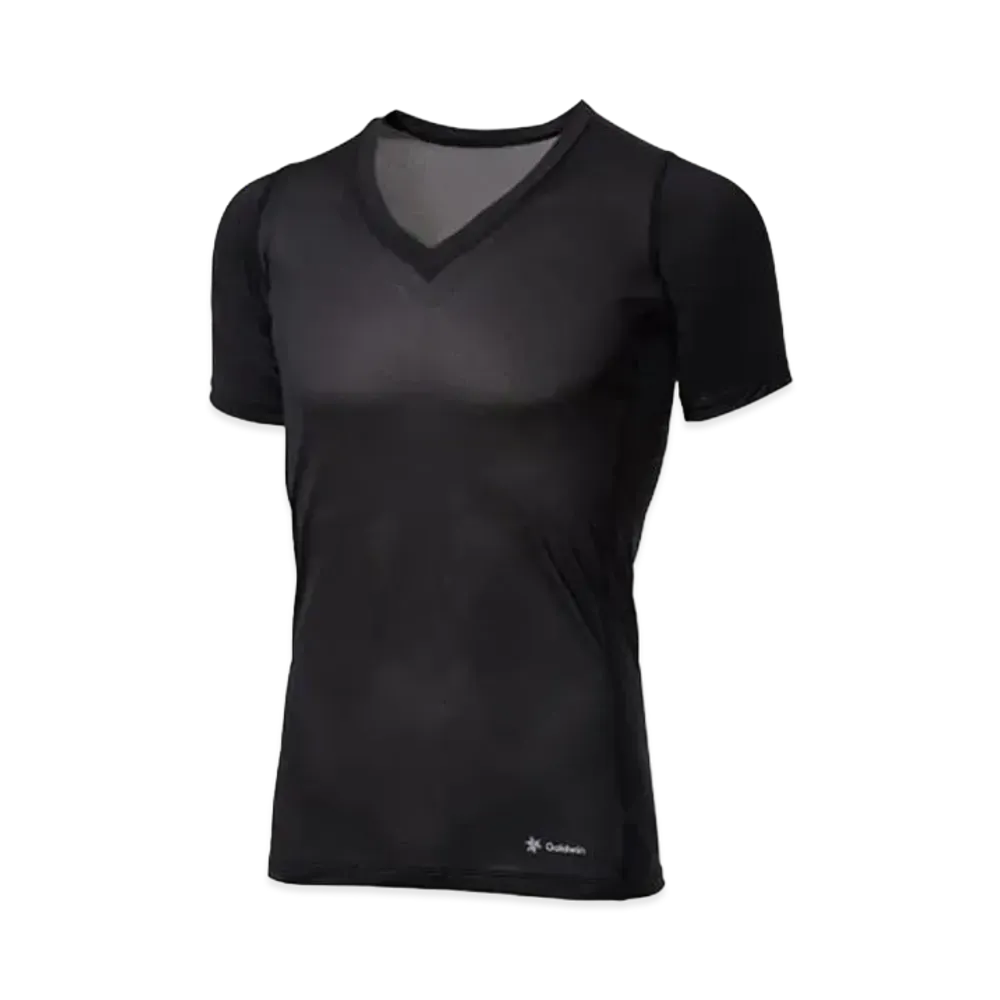 Goldwin Cooling V-neck Half Sleeve (C3 Fit / Men's) "Black"