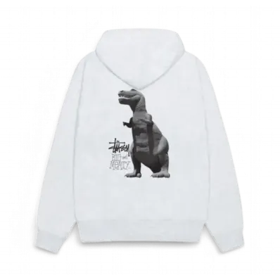 Stussy Big & Meaty Zip Hoodie "Ash Heather"