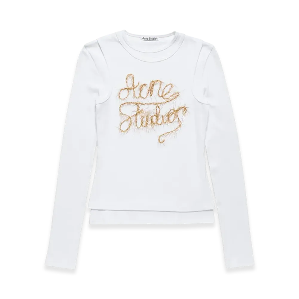 Acne Studios Layered Logo T-Shirt "Optic White"