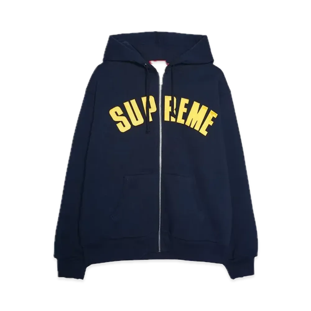 Supreme Arc Thermal Zip Up Hooded Sweatshirt "Navy"