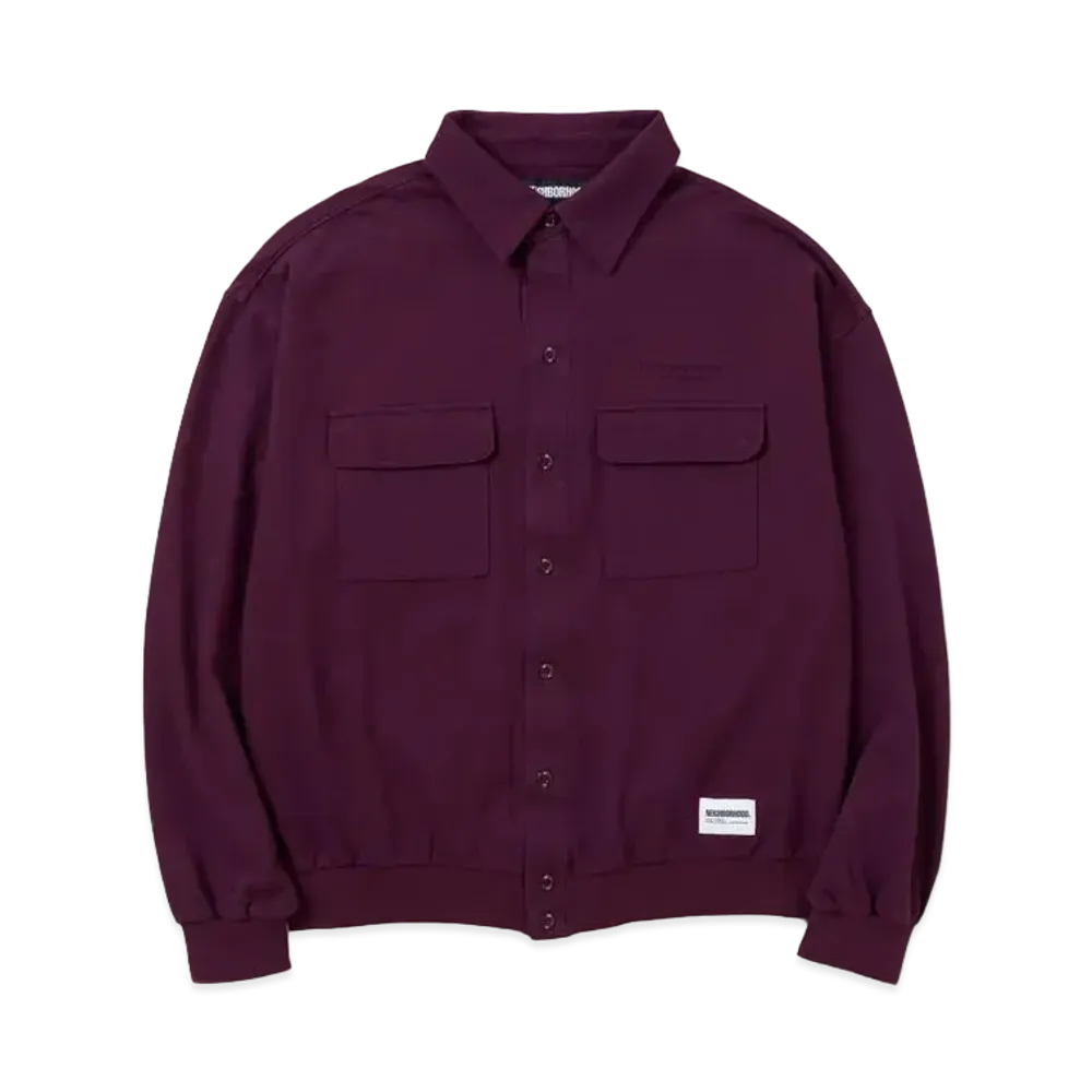 NEIGHBORHOOD Pique Shirt LS "Burgundy"