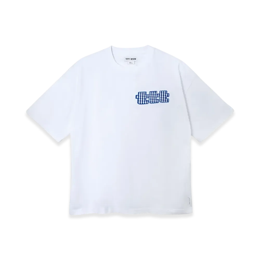 TTTMSW Gingham Check Logo Tee "White"