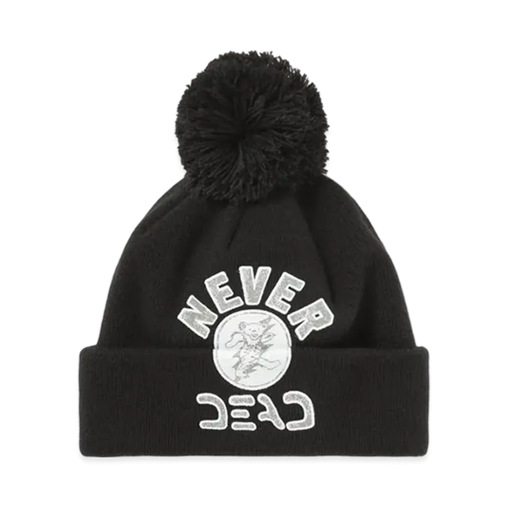 thisisneverthat x Grateful Dead Lightning Bear Pom Beanie "Black"