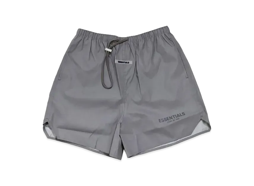 FEAR OF GOD ESSENTIALS Volley Shorts "Silver Reflective"