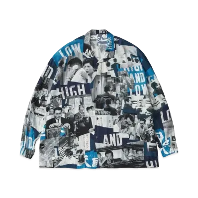 PORTER CLASSIC x Heaven and Hell Aloha Long Shirt "Navy"