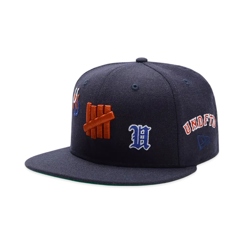 UNDEFEATED x New Era All Over Fitted "Navy"