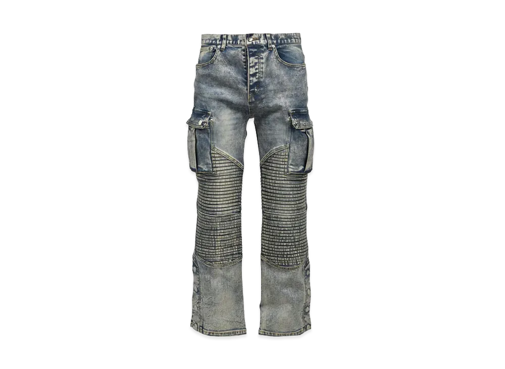 パンツ breath coating pants BREATH Coating Slim Biker Cargo Pants 