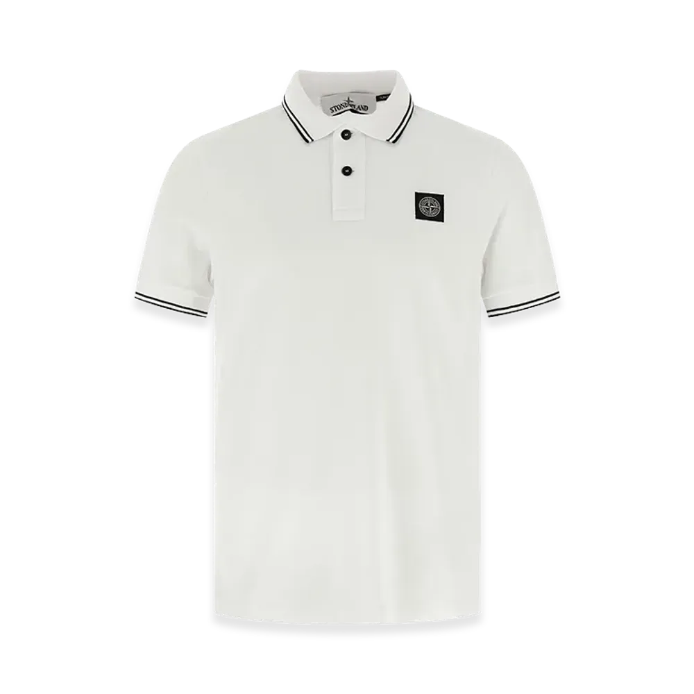 Stone Island 2200007 Polo Logo Patch "White"