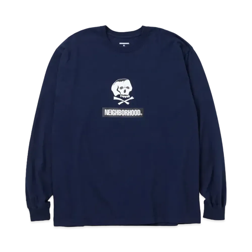 NEIGHBORHOOD NH . Tee LS-15 "Navy"