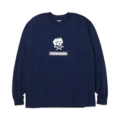 NEIGHBORHOOD NH . Tee LS-15 "Navy"