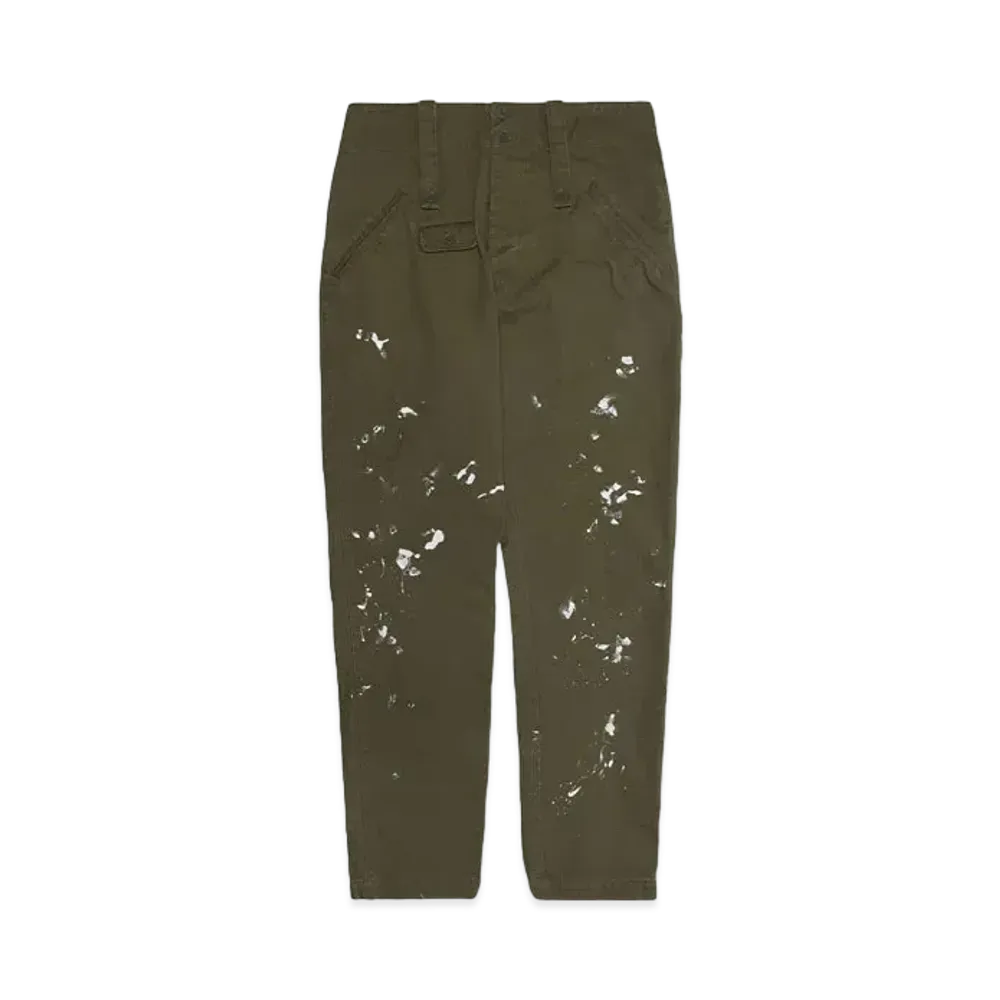 KATHARINE HAMNETT ORGANIC COTTON MIRITARY PANTS "OLIVE"