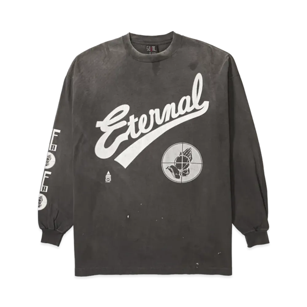 SAINT Mxxxxxx x FEAR OF GOD LS Tee "Black" SM-HR8-0000-C02
