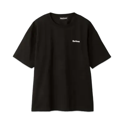 Barbour One Point Basic Logo T-Shirt (Oversized Fit) "Black"