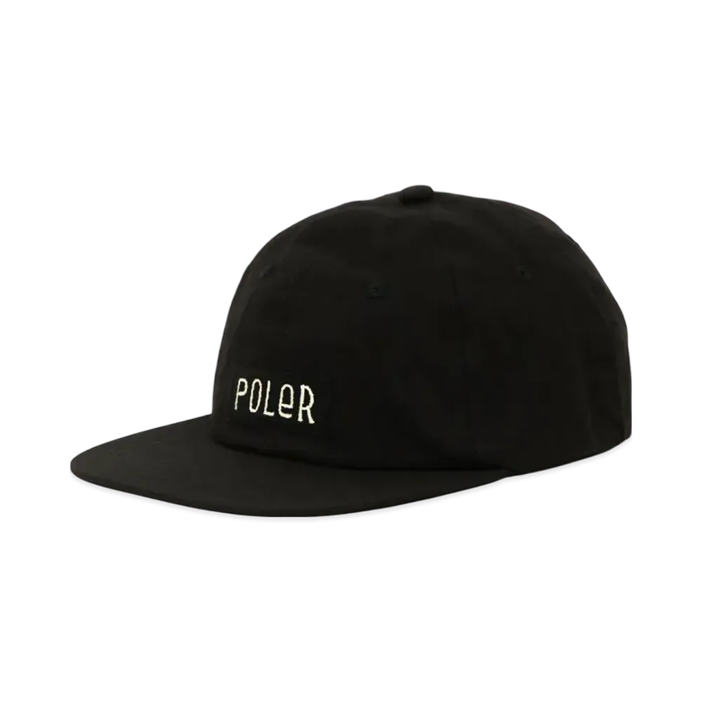 POLeR Cotton 6-Panel Cap "Black"