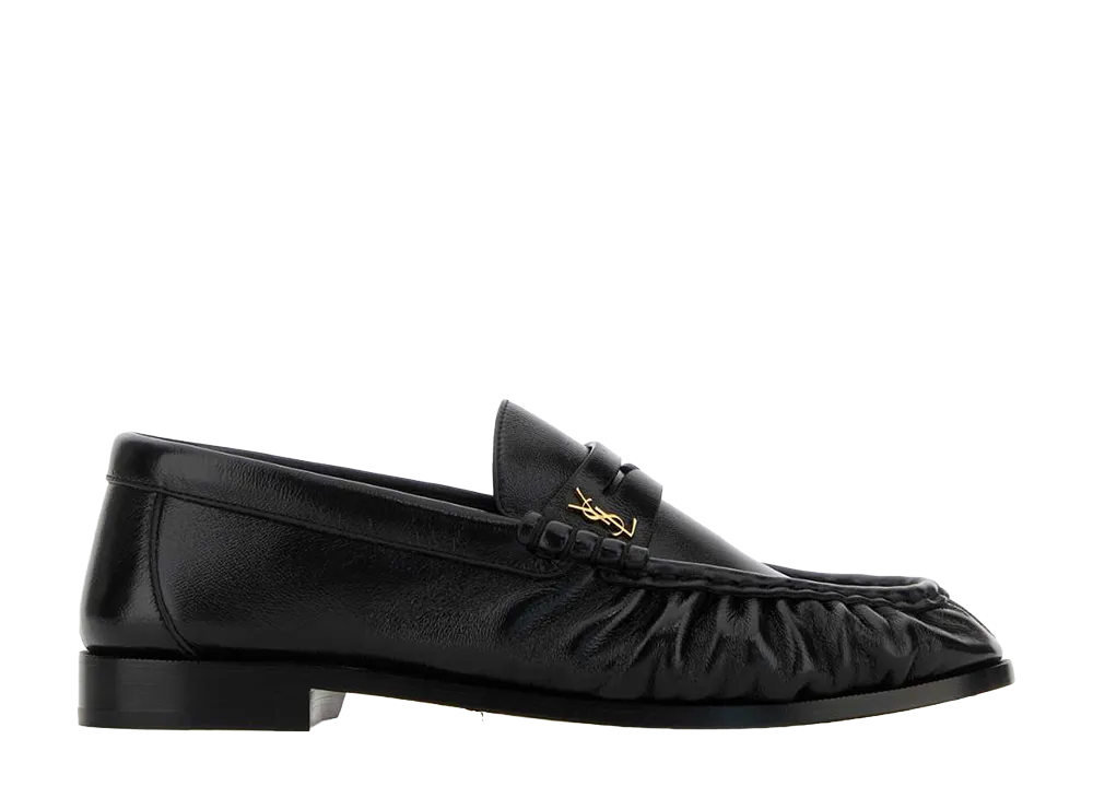 Saint Laurent Women's Nappa Leather Loafers "Black"
