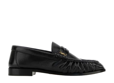 Saint Laurent Women's Nappa Leather Loafers "Black"