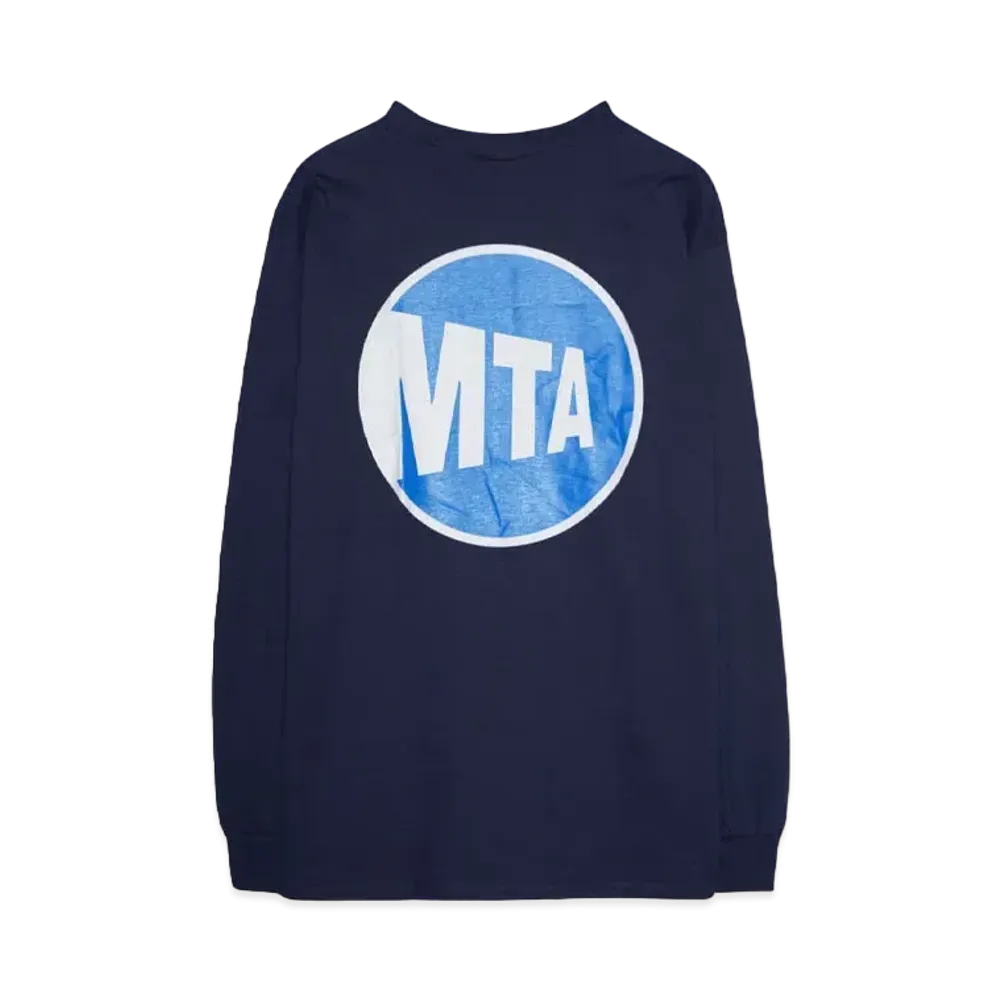 MTA x LFYT LOGO L/S TEE "NAVY"