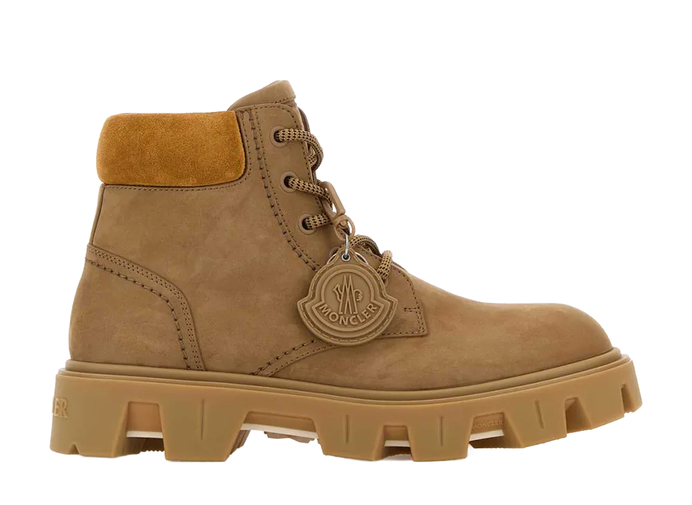 Moncler Peak City Nubuck Ankle Boots "Beige"