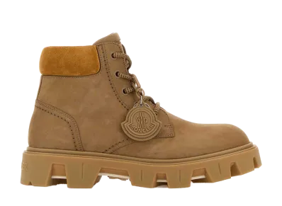 Moncler Peak City Nubuck Ankle Boots "Beige"