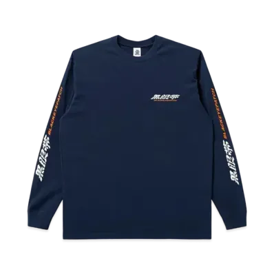 Black Eye Patch Kurogantai Logo L/S Tee "Navy"