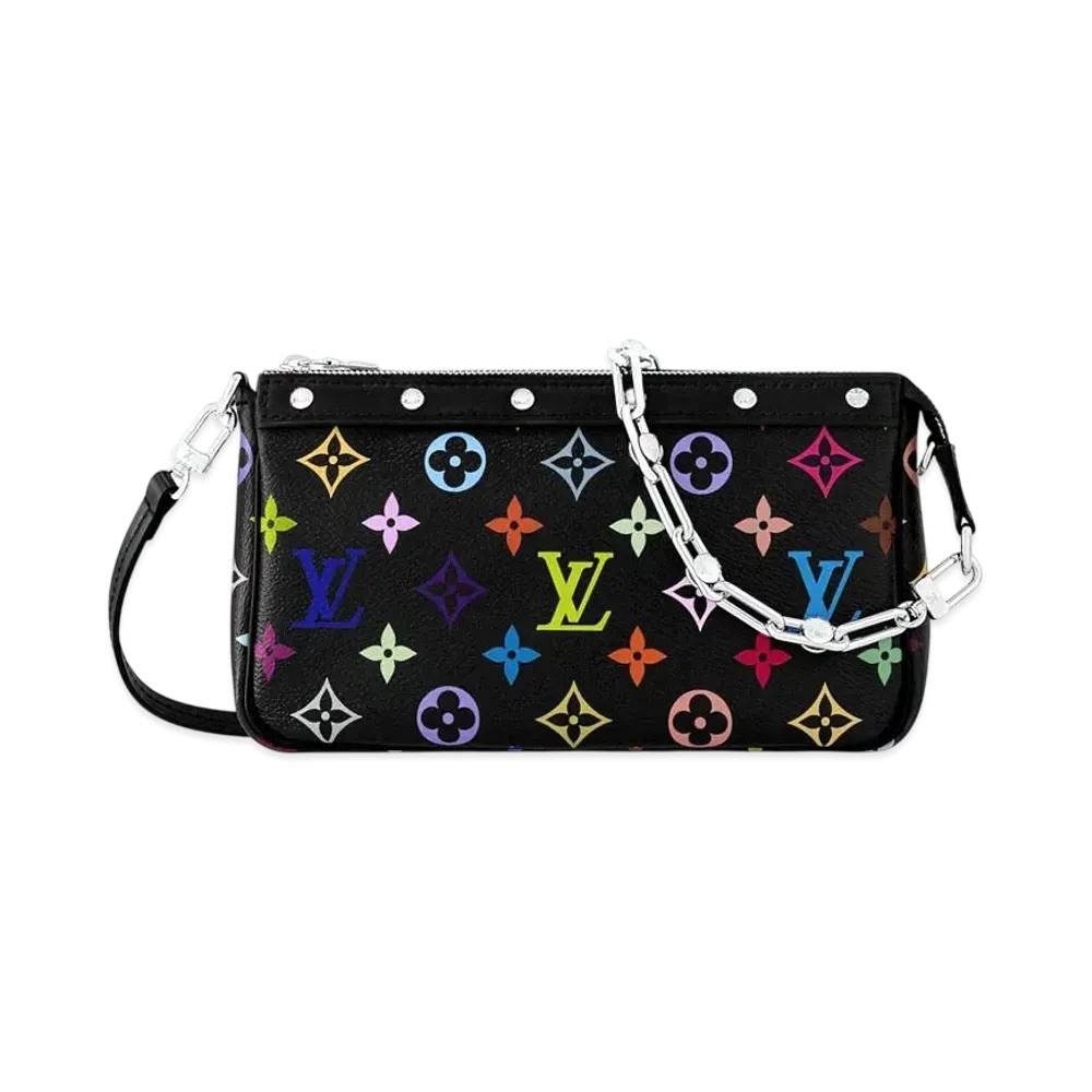 Louis Vuitton x Takashi Murakami Pochette Accessoires "Multicolore Noir"