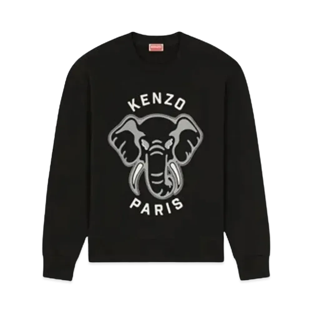 KENZO 'VARSITY JUNGLE' Elephant Sweat Men's "Black"