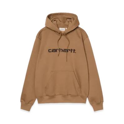Carhartt WIP Hooded Carhartt Sweat "WIP H Brown/Black"